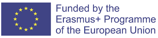 Logo Erasmus+ z informacją o finansowaniu: Funded by the Erasmus+ Program of the European Union