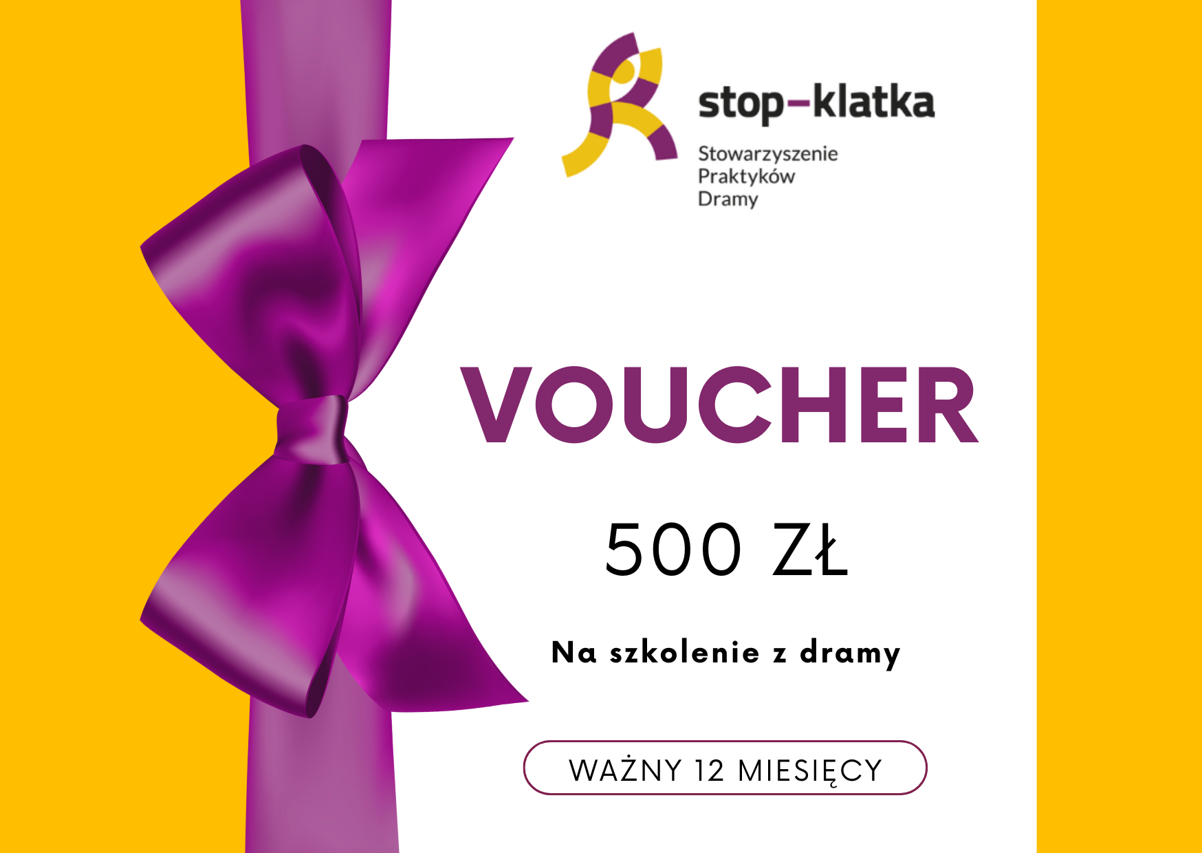 Zdjęcie vouchera na szkolenie dramowe za 500 zł